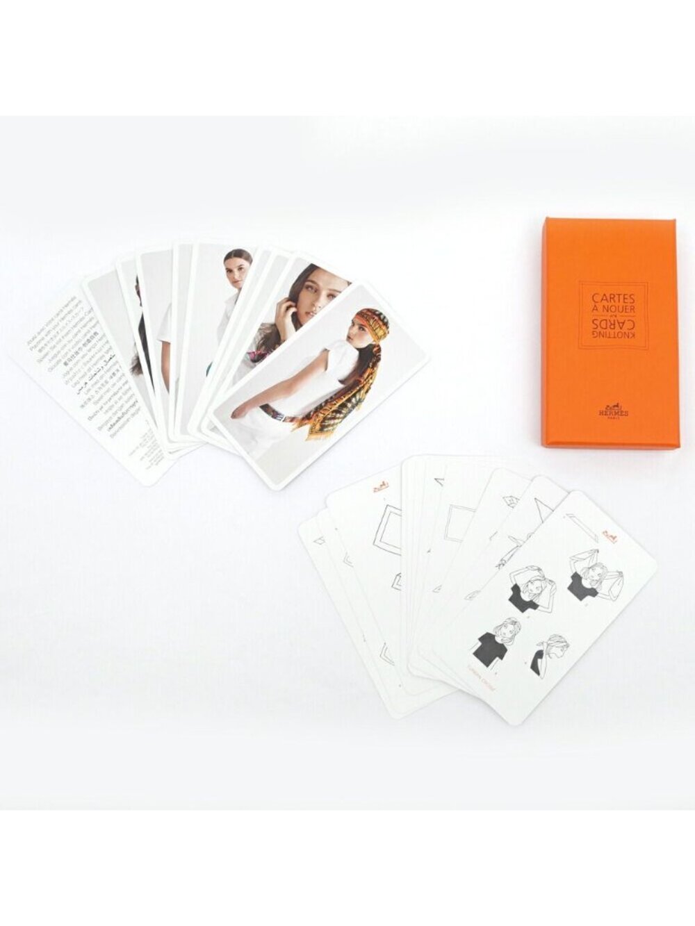 Hermes Carre 90 Tresors Retrouves Hidden Treasure with Card White Orange Scarf - Picture 9 of 10